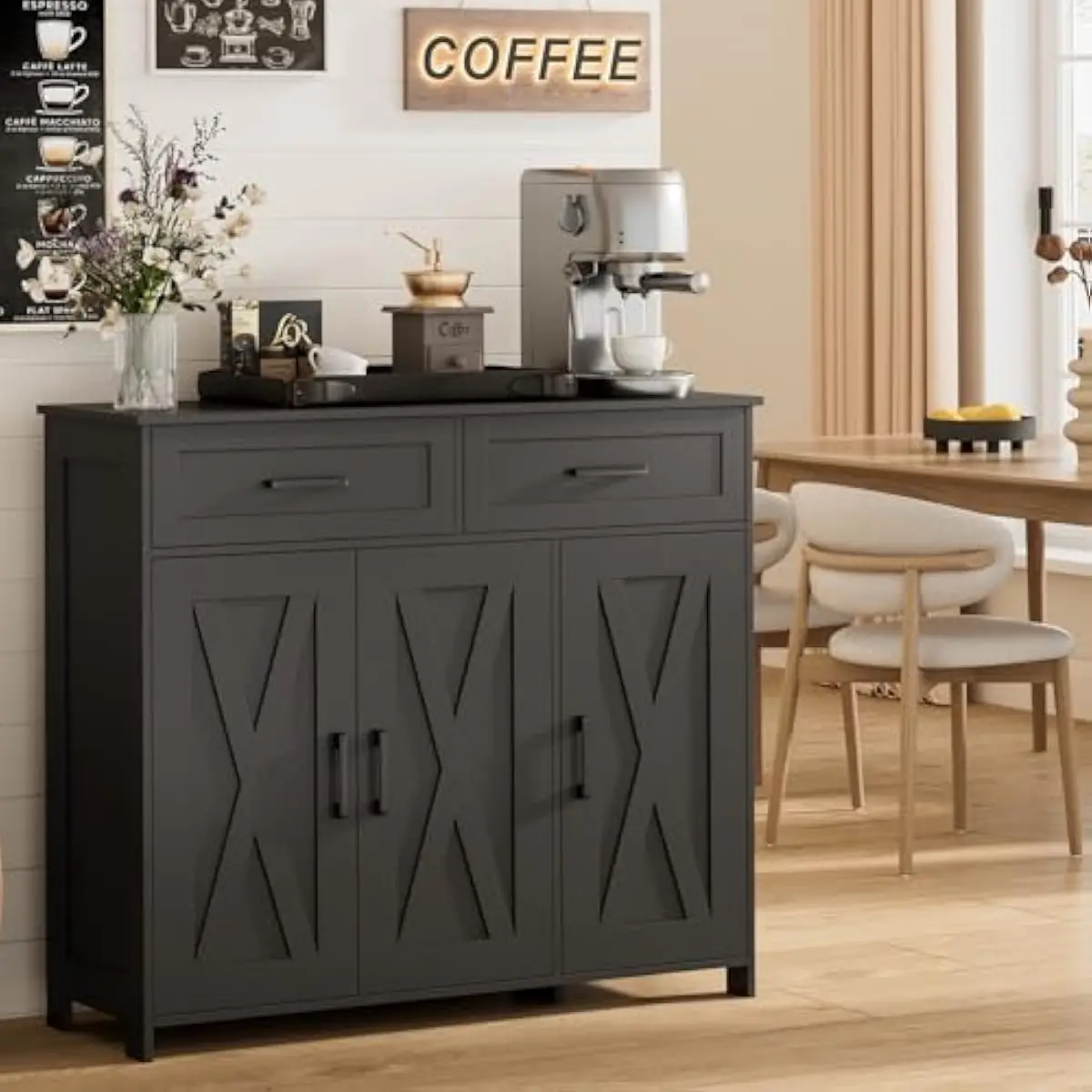 Kitchen - Mobiletto per Caffè con Cassetti, Mobile