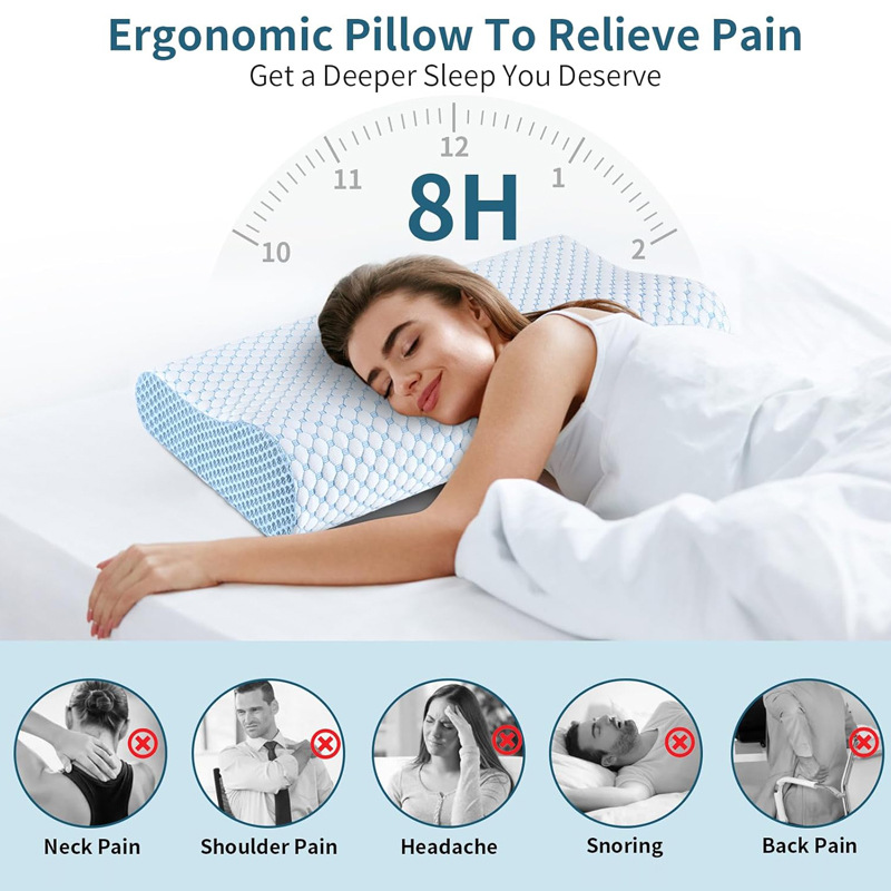 Anti Snore Contour Pillow - Cuscino a rimbalzo lento 60 *