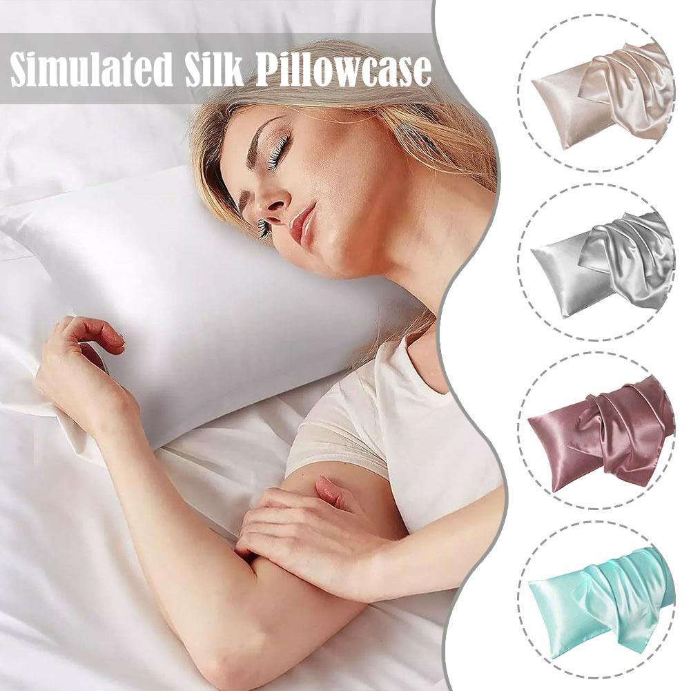 Satin Silk Pillowcase Hair Skin - Federa in raso di lusso per