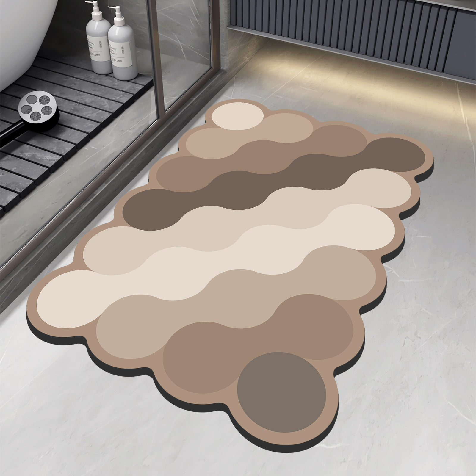 Quick Dry Diatomite Bath Mat - Diatomite di lusso Bagno Doccia Tappetino