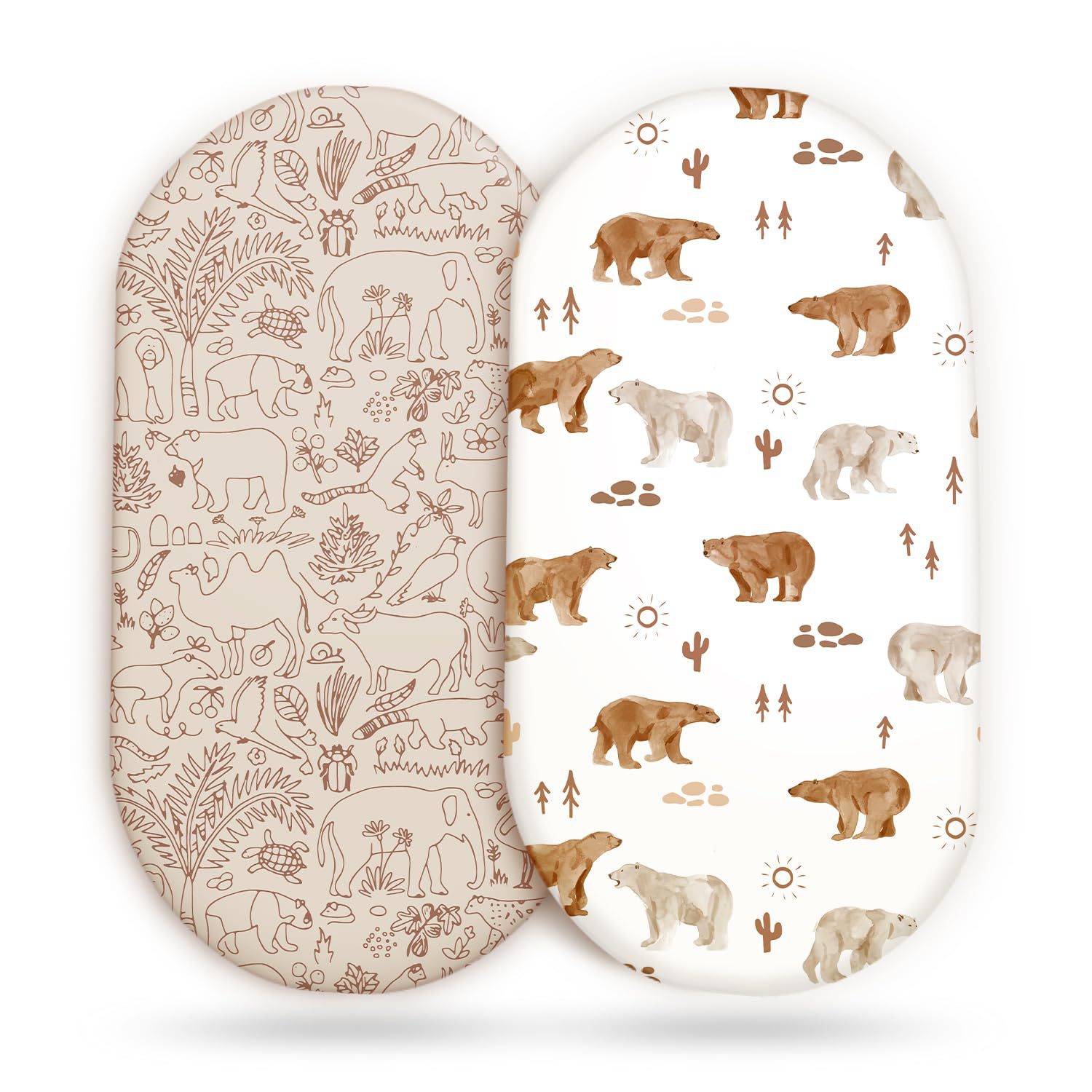 Muslin Cotton Bedspread - 2 pezzi lenzuolo per culla in