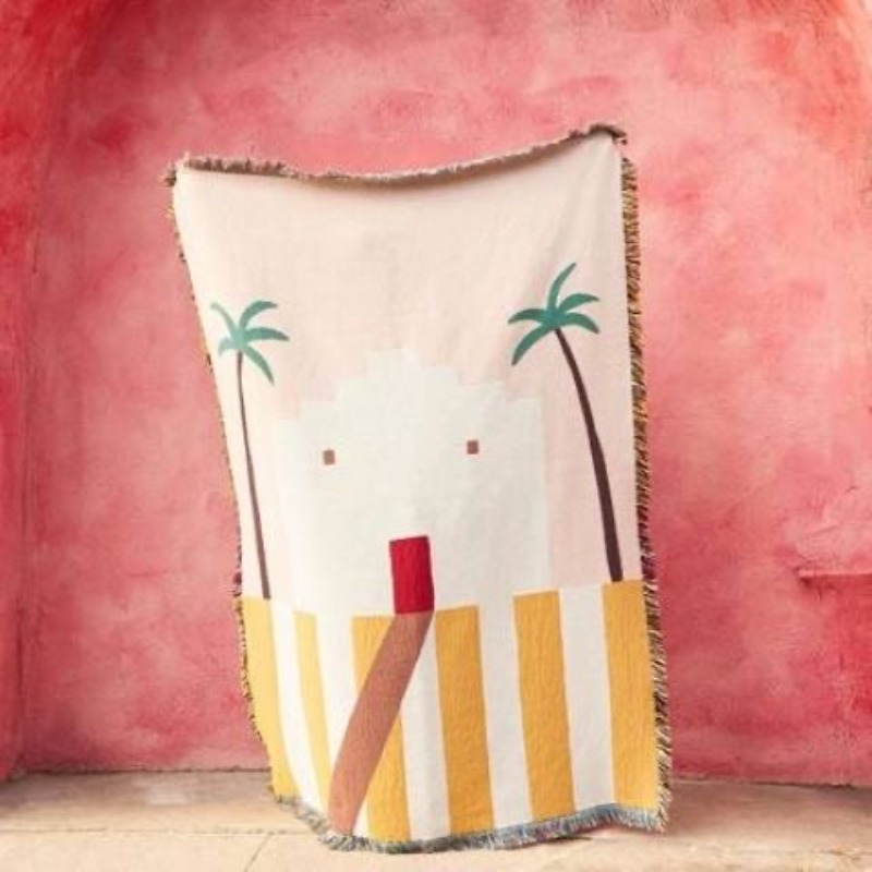 Boho Throw Blanket Fringe - Tessile City Ins Piccola coperta modello