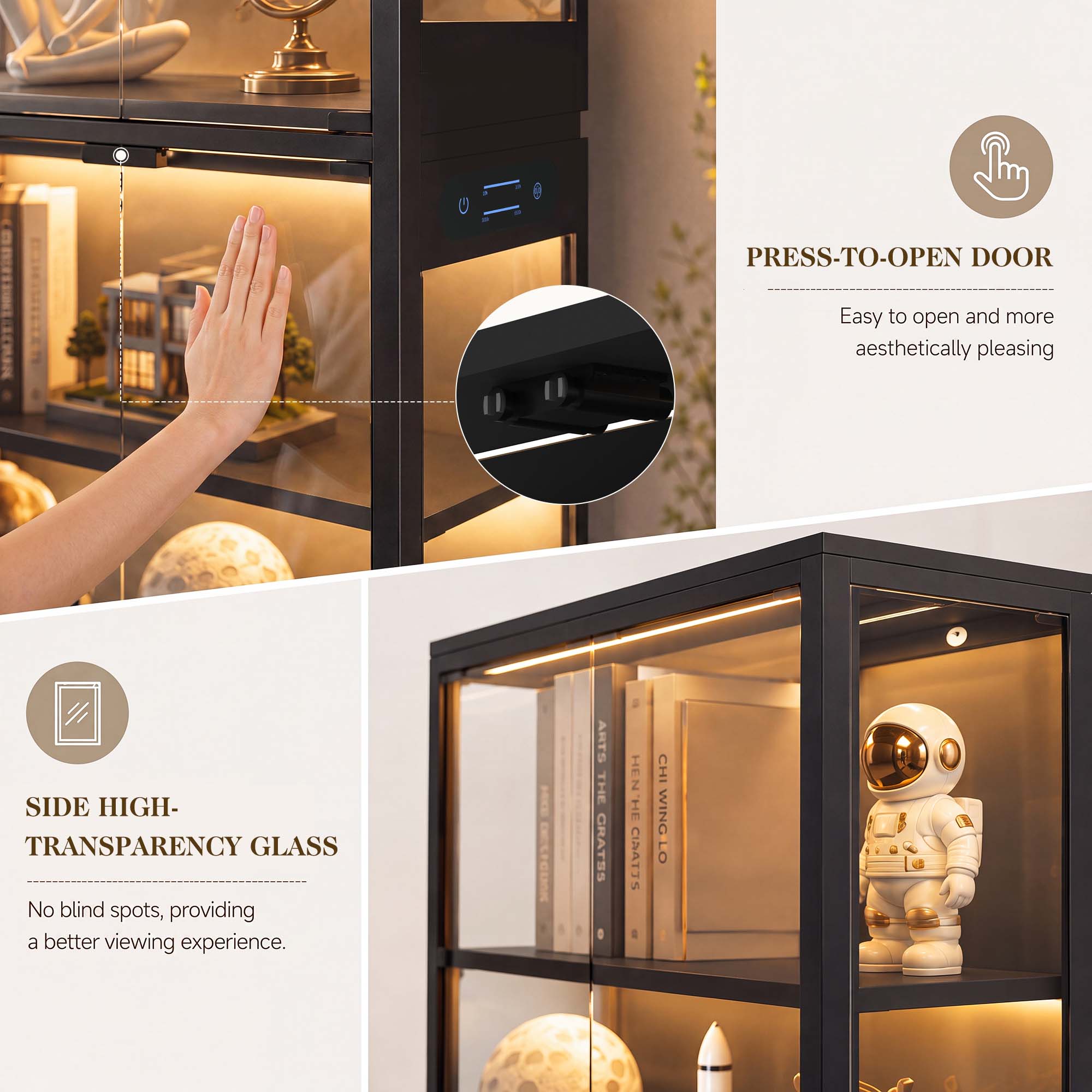 TCGBKAF Vetrina a 5 Ripiani co - Lighting recensione e prezzo