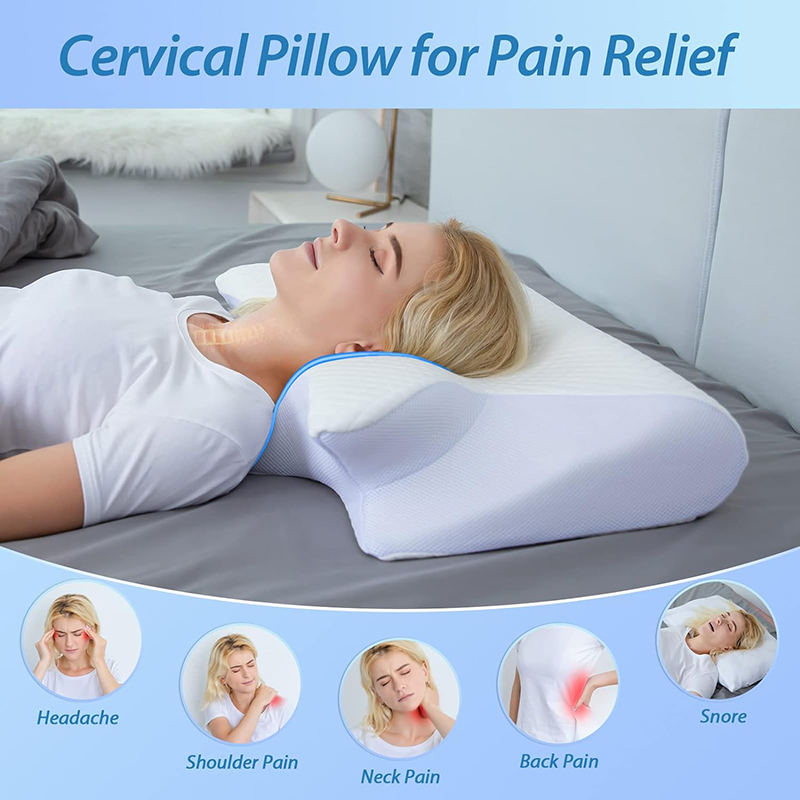 Nuovo Cuscino Cervicale in Mem - Memory Foam Orthopedic Pillow Neck Pain recensione e prezzo
