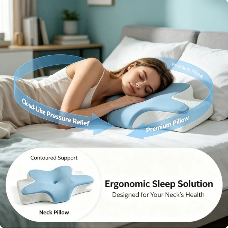 Cuscino Cervicale in Memory Fo - Memory Foam Orthopedic Pillow Neck Pain recensione e prezzo