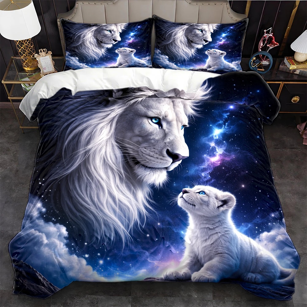 Set copripiumino a tema Leone  - Duvet Cover Sets With Zipper recensione e prezzo