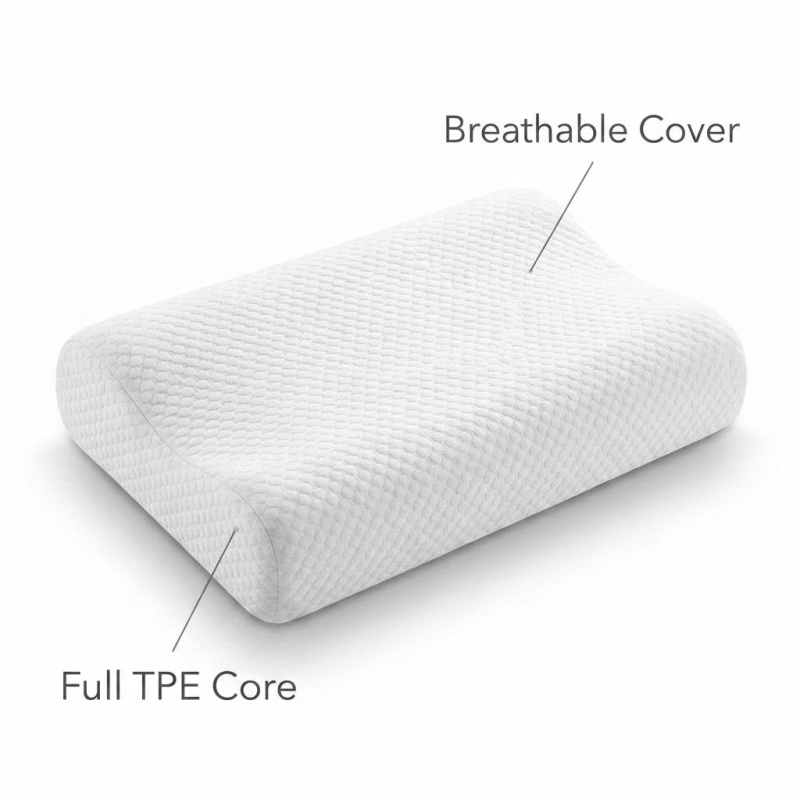 Cuscino Ergonomico in TPE Tras - Anti Snore Contour Pillow recensione e prezzo