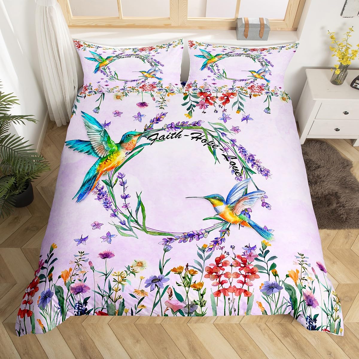 Set biancheria da letto colibr - Aesthetic Floral Duvet Cover recensione e prezzo