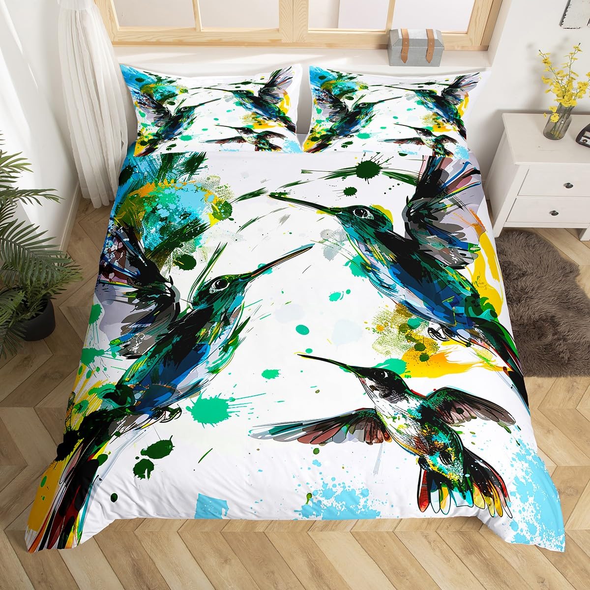 Set biancheria da letto colibr - Aesthetic Floral Duvet Cover recensione e prezzo