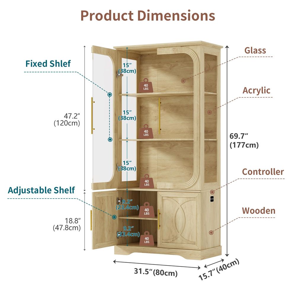 Vetrina con Porte in Vetro e R - Storage & Organization recensione e prezzo