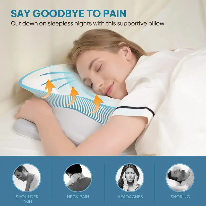 Cuscino ortopedico inodore per - Memory Foam Orthopedic Pillow Neck Pain recensione e prezzo