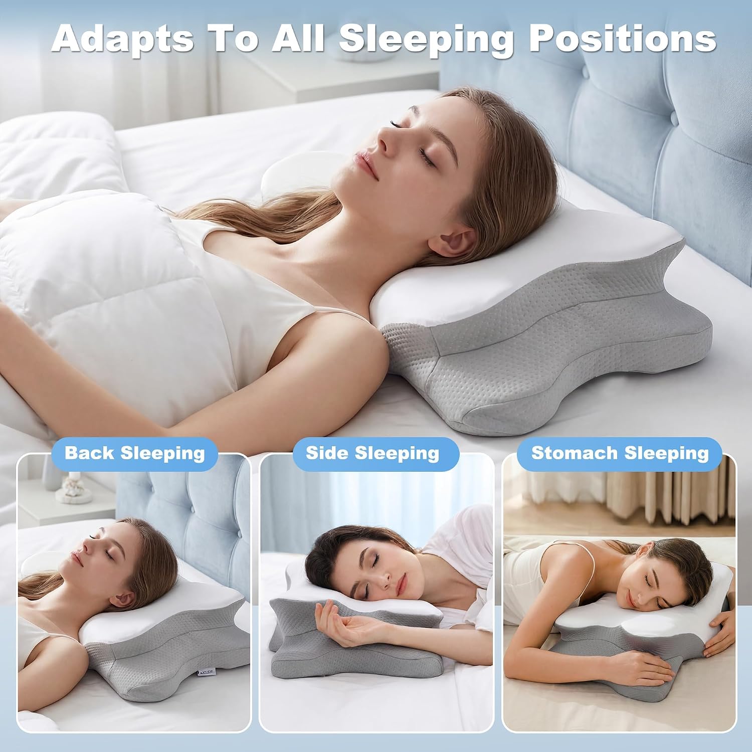 Cuscino cervicale per il solli - Memory Foam Orthopedic Pillow Neck Pain recensione e prezzo