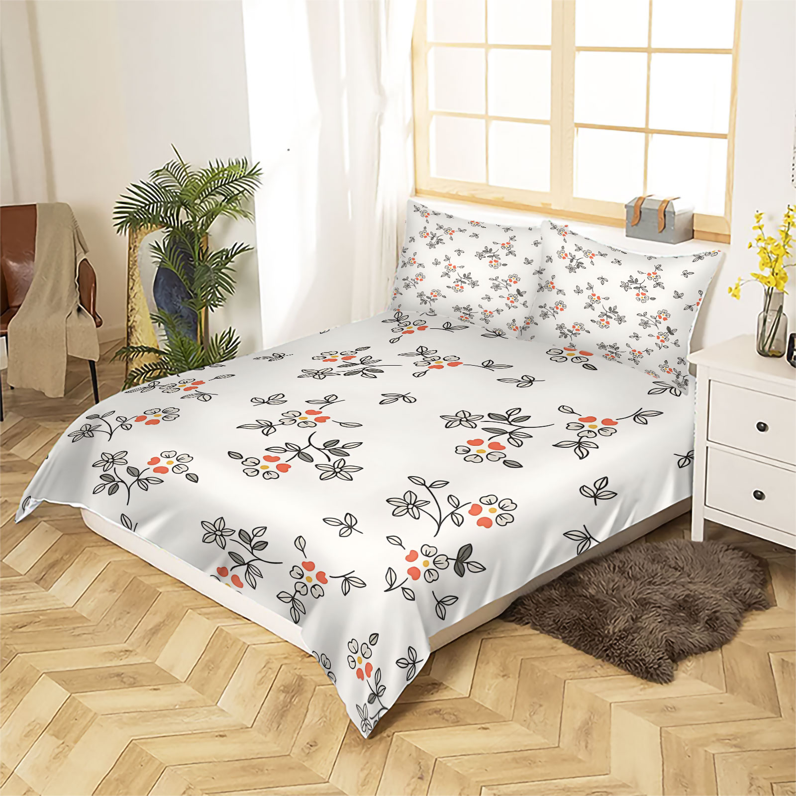 Set Copripiumino Minimalista c - Aesthetic Floral Duvet Cover recensione e prezzo