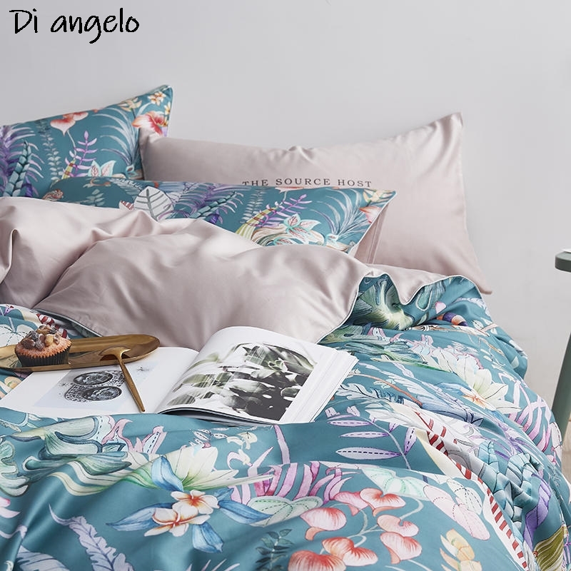 600TC 4 pezzi set di biancheri - Aesthetic Floral Duvet Cover recensione e prezzo