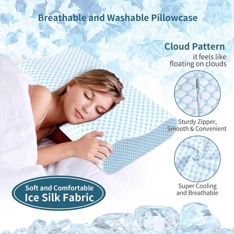 Cuscino a rimbalzo lento 60 *  - Anti Snore Contour Pillow recensione e prezzo