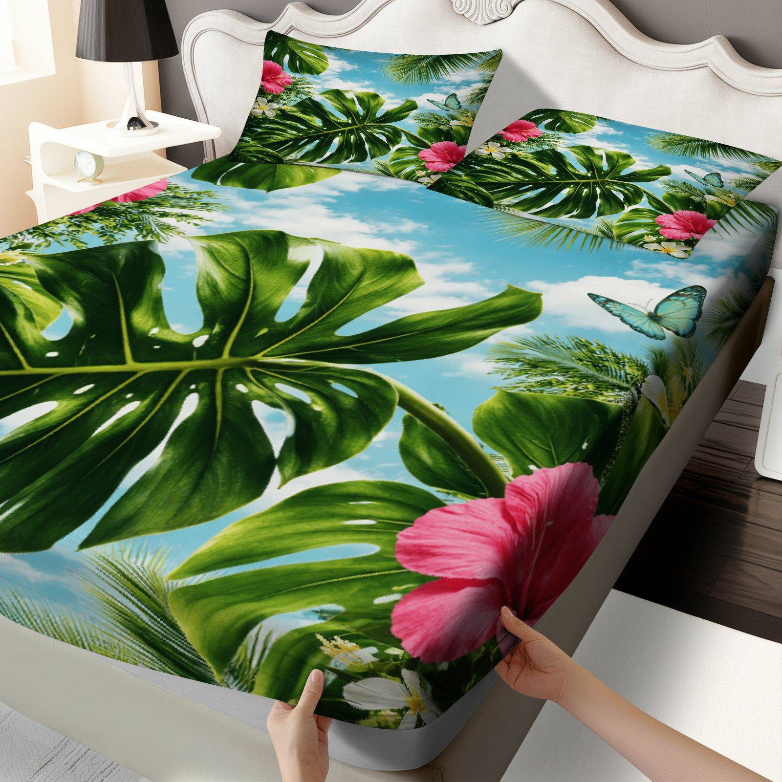 Set di Lenzuola con Motivo Ibi - Fitted Bed Sheets Deep Pocket recensione e prezzo