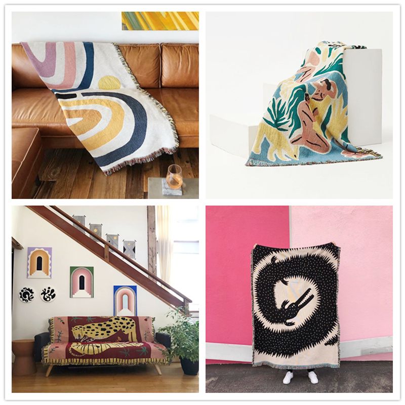 Coperta Decorativa Rosa Pastel - Boho Throw Blanket Fringe recensione e prezzo