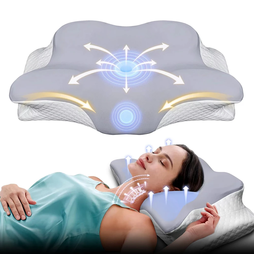 Cuscini in Memory Foam a Forma - Memory Foam Orthopedic Pillow Neck Pain recensione e prezzo