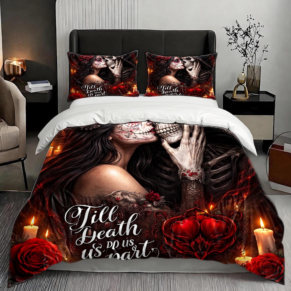 Set copripiumino a tema Skull  - Duvet Cover Sets With Zipper recensione e prezzo