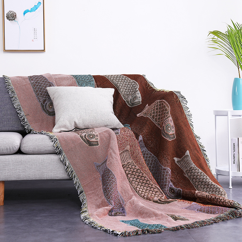 Coperta in Tessuto Jacquard co - Boho Throw Blanket Fringe recensione e prezzo