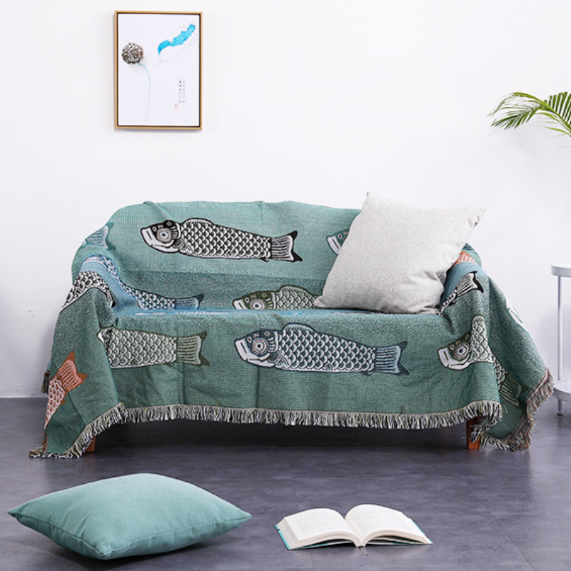 Coperta in Tessuto Jacquard co - Boho Throw Blanket Fringe recensione e prezzo
