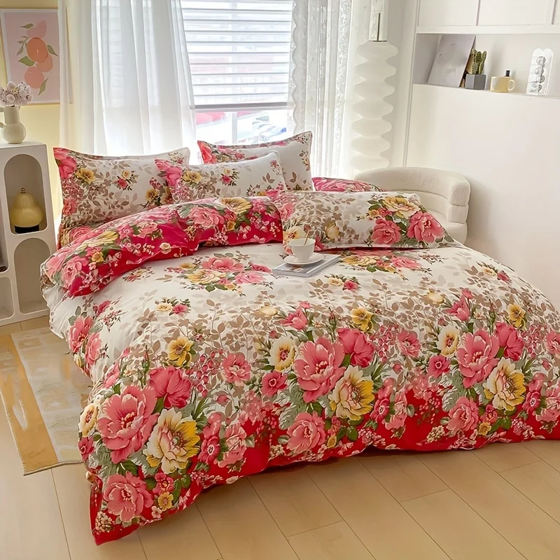 Set copripiumino floreale con  - Duvet Cover Sets With Zipper recensione e prezzo