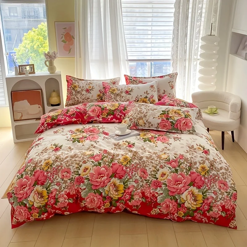 Set copripiumino floreale con  - Duvet Cover Sets With Zipper recensione e prezzo