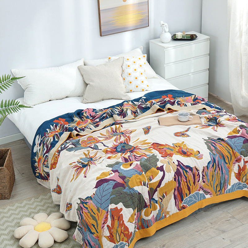 Semplice coperta di cotone mus - Muslin Cotton Bedspread recensione e prezzo