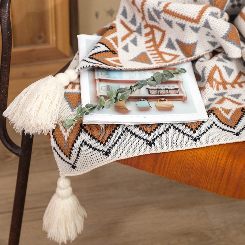 Coperta Boho con Frange Stile  - Boho Throw Blanket Fringe recensione e prezzo