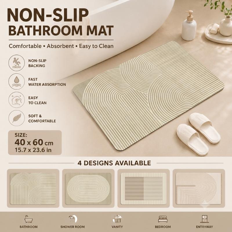 Tappetino da Bagno in Diatomit - Quick Dry Diatomite Bath Mat recensione e prezzo